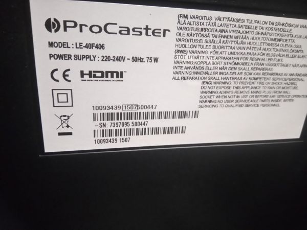 ProCaster LE-40F406 (40")LED televisio - Image 2