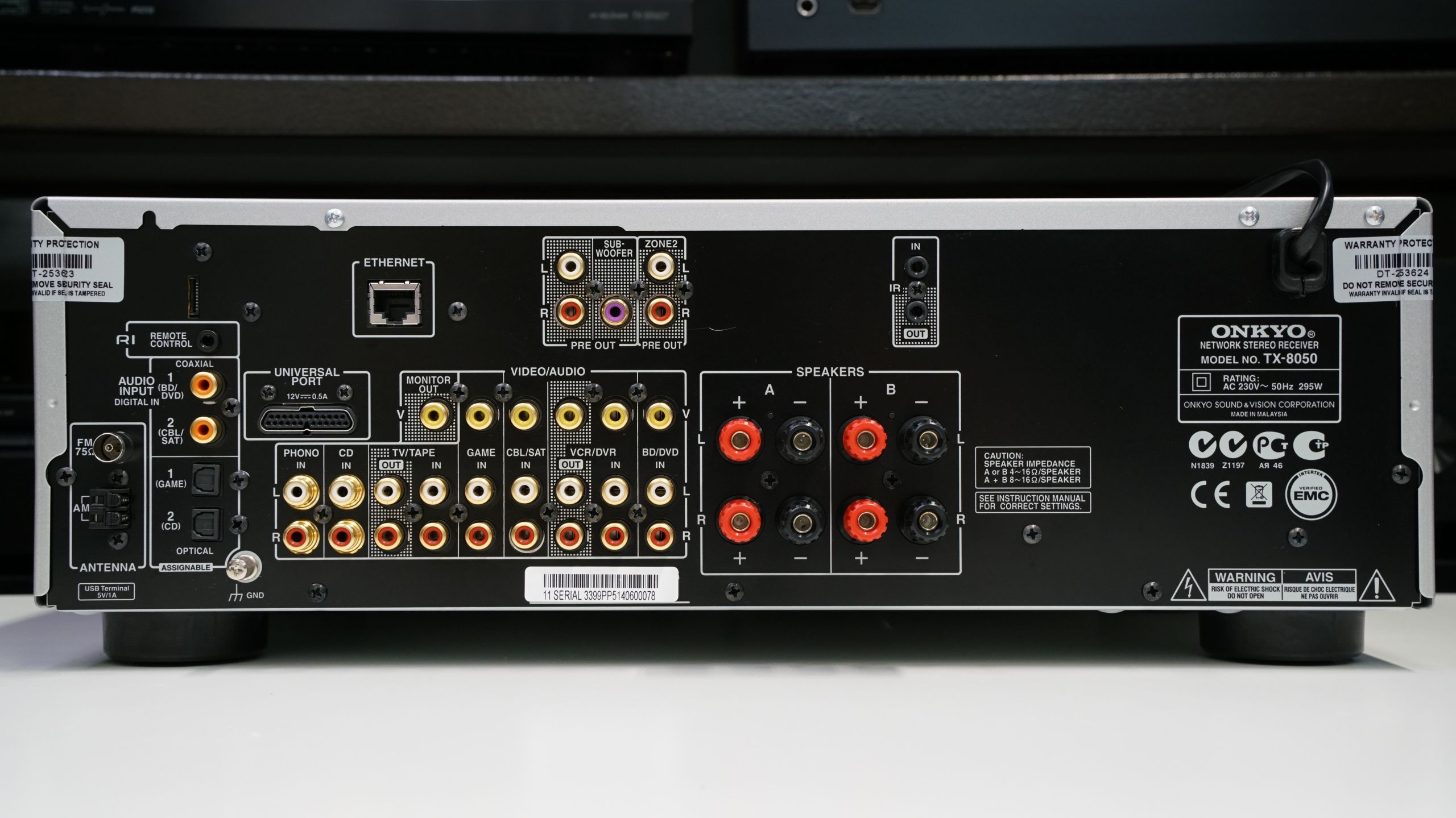 (Myyty) Onkyo TX-8050 stereovahvistin 2 x 130w (6 Ohm) nettiradio 3 (Myyty) Onkyo TX-8050 stereovahvistin 2 x 130w (6 Ohm) nettiradio - Image 3