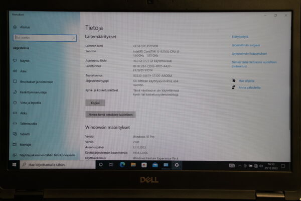 DELL LATITUDE 5490 14"FHD IPS i5-8250U/UHD intel /16 gb ram /256SSD/W10P - Image 3