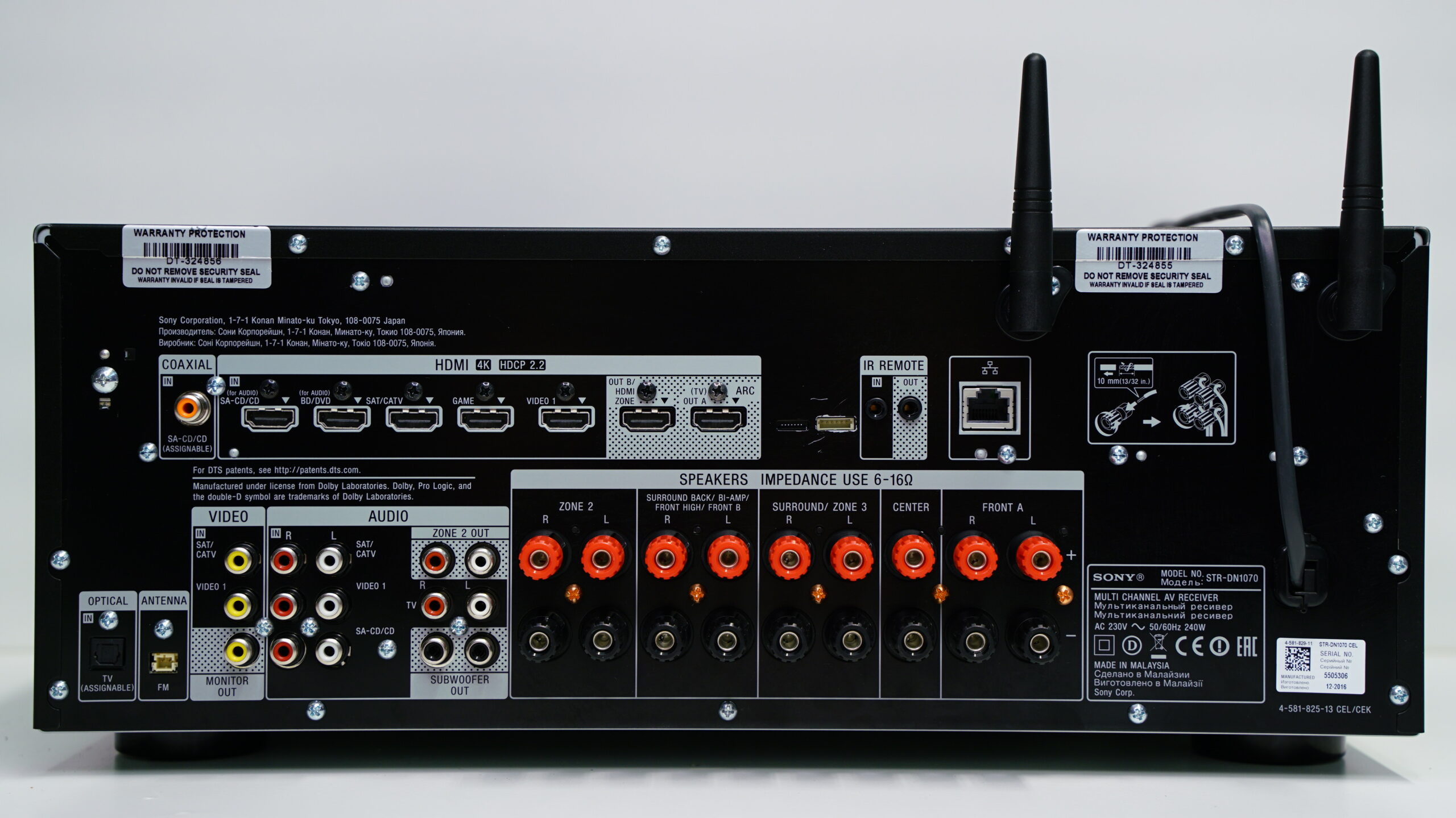 Sony STR-DN1070 AV-verkkovastaanotin 7,2 Bluetooth, Wifi 3 Sony STR-DN1070 AV-verkkovastaanotin 7,2 Bluetooth, Wifi - Image 3
