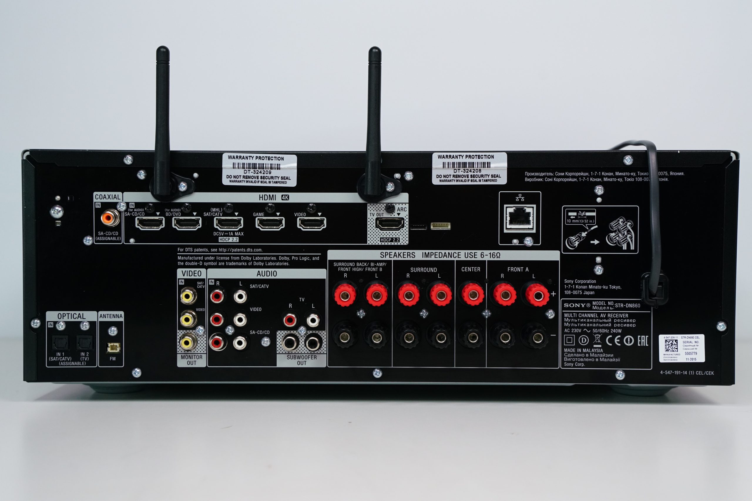 Sony STR-DN860 viritinvahvistin Bluetooth, Wifi 3 Sony STR-DN860 viritinvahvistin Bluetooth, Wifi - Image 3